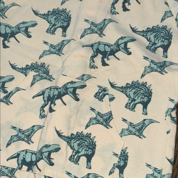 Dinosaur Print Sleeveless Romper - Picture 3 of 4
